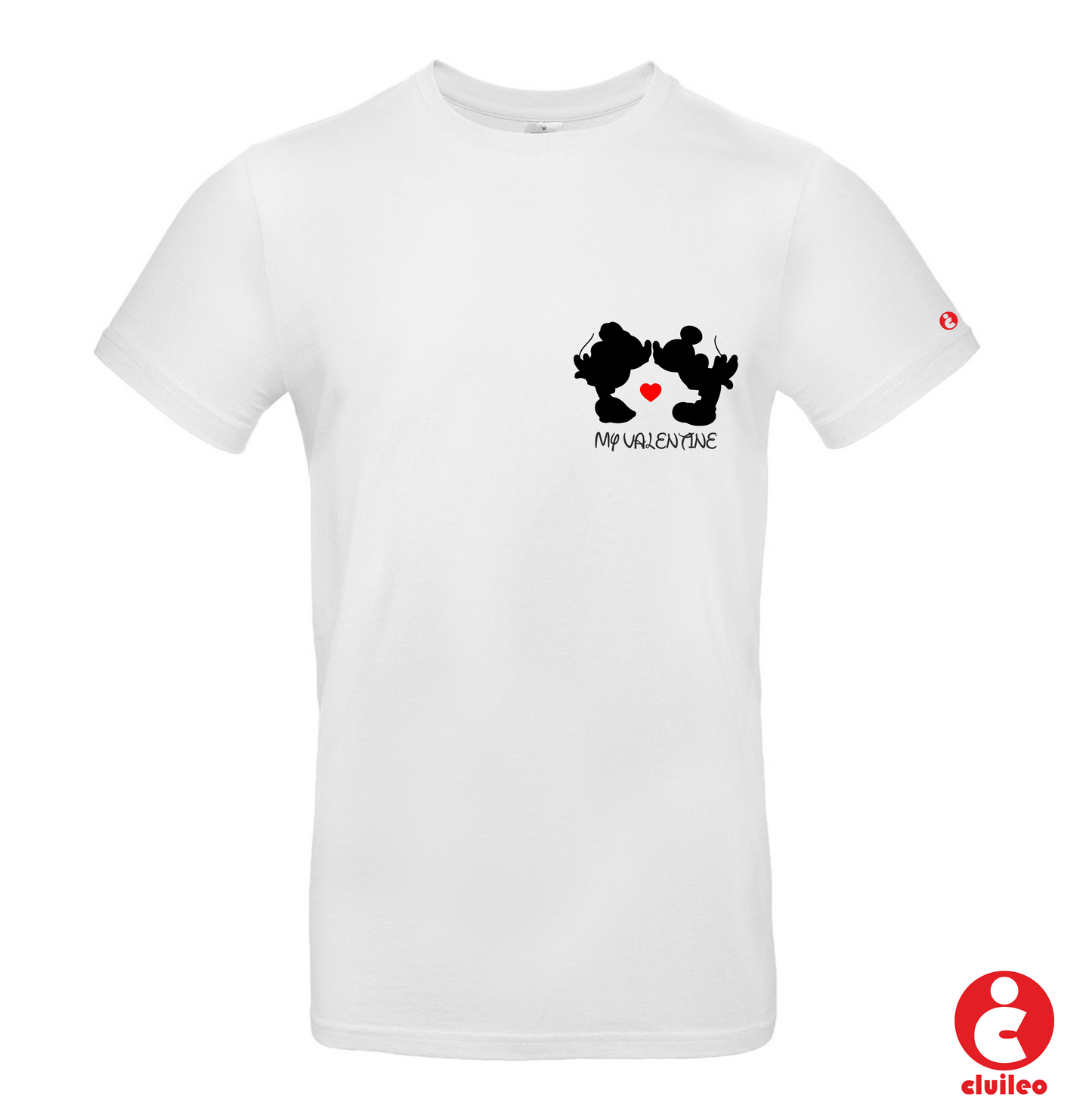 T-shirt Homem Personalizada Dia dos Namorados S. Valentim "My Valentine" Emblema