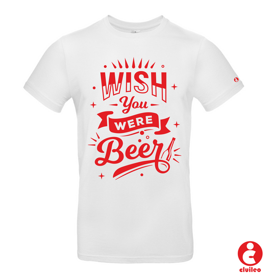 T-shirt Homem Personalizada "WISH YOU WERE BEER"