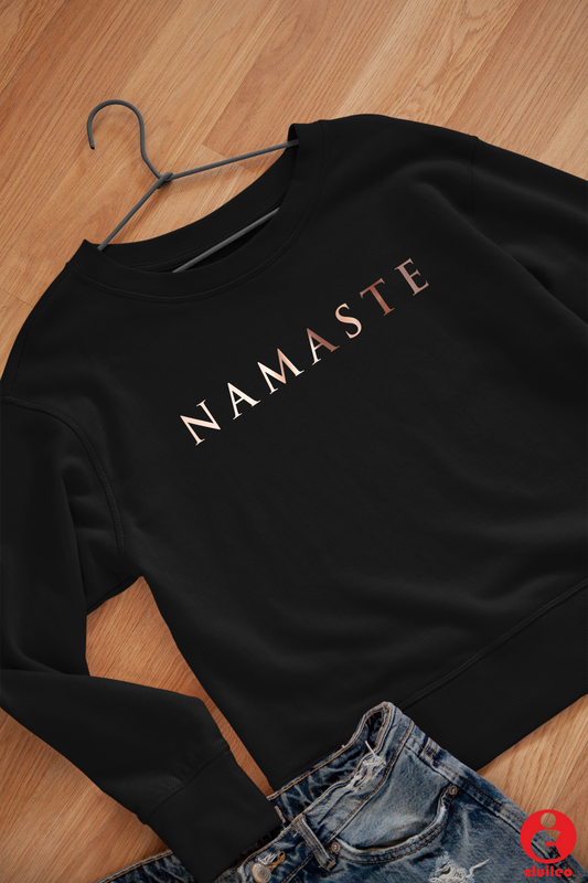 Sweatshirt Mulher "NAMASTE", algodão orgânico