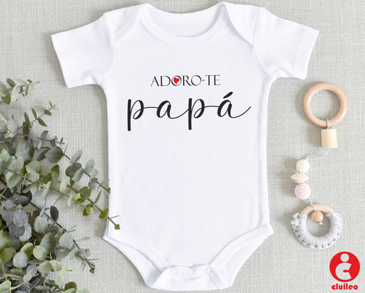 Body Bebé "Adoro-te Papá" 100% algodão