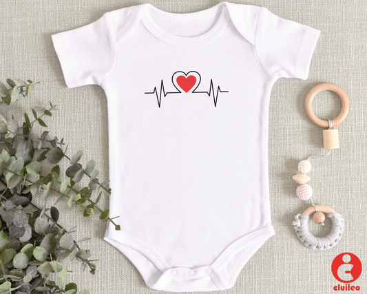 Body Bebé "Heart Beat" 100% algodão