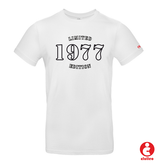 T-shirt Homem Personalizada "LIMITED EDITION ANO"